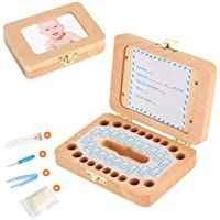 Los mejores  - Luchild caja dientes leche ESPAÑOL- Caja para guardar dientes para niños y niñas- Regalo para niños en madera de…